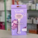خود تراش سیستمی 3 لبه زنانه مدل Venus Breeze به همراه 2 عدد تیغ یدک ژیلت