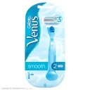 خود تراش سیستمی 3 لبه زنانه مدل Venus Smooth به همراه 2 عدد تیغ یدک ژیلت