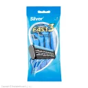 خود تراش 3 لبه مدل Fast 3 بسته 4 عددی سیلور