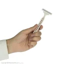 خود تراش 2 لبه زنانه مدل Rubber Grip بسته 5 عددی سیلور