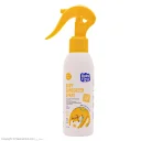 اسپری لوسیون ضد آفتاب کودک با SPF50 بی رنگ مناسب انواع پوست حجم 150 میل بیبی فرست