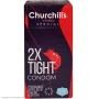 کاندوم اسپشیال تنگ و تحریک کننده خاردار و تاخیری ساده مدل Tight 2X بسته 12 عددی چرچیلز