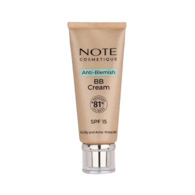 کرم پودر BB با SPF15 کد 03 آنتی بلیمش مناسب پوست چرب حجم 30 میل نوت