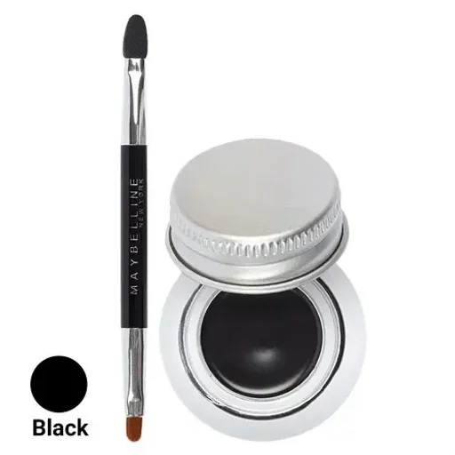 خط چشم ژلهای کاسهای مدل Lasting Drama رنگ Noir Black میبلین