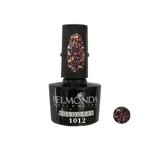 لاک ناخن مدل هولوگرامی کد 1012 بلموندا