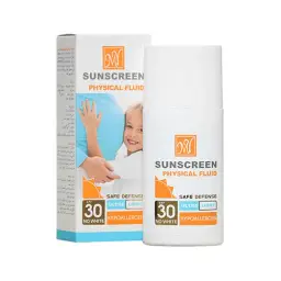 فلوئید ضد آفتاب با SPF30 بی رنگ مدل فیزیکال حجم 50 میل مای