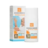 فلوئید ضد آفتاب با SPF30 بی رنگ مدل فیزیکال حجم 50 میل مای