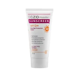 کرم ضدآفتاب SPF50 انواع پوست بی رنگ حجم 50 میل اگزو فارما