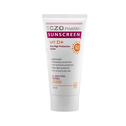 کرم ضدآفتاب SPF50+ انواع پوست بی رنگ حجم 50 میل اگزو مای فارما