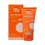 کرم ضد آفتاب با SPF50 رنگی مدل مکس پروتکت مناسب پوست چرب و دارای آکنه بدون چربی حجم 50 میل نئودرم