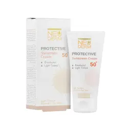 کرم ضد آفتاب با SPF50+ رنگی روشن مدل هایلی پروتکتیو مناسب پوست خشک و نرمال حجم 50 میل نئودرم