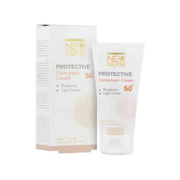 کرم ضدآفتاب SPF50+ رنگی روشن حجم 50 میل نئودرم