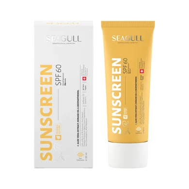 ضد آفتاب با SPF60 بی رنگ مناسب انواع پوست حجم 50 میل سی گل