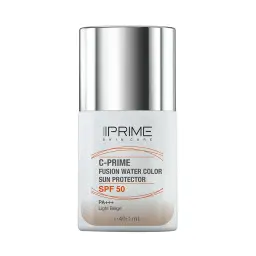 ضد آفتاب فلوئید با SPF50 رنگی بژ روشن حاوی ویتامین سی حجم 40 میل پرایم