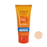 کرم ضد آفتاب با SPF100 رنگی بژ طبیعی با حفاظت بالا مدل UV Max حجم 50 میل آردن سان
