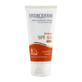 کرم ضد آفتاب با SPF60 رنگی بژ روشن مناسب پوست خشک و حساس حجم 50 میل هیدرودرم