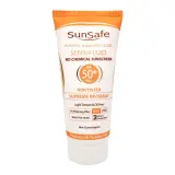 فلوئید ضد آفتاب با SPF50 بی رنگ مناسب پوست حساس حجم 50 میل سان سیف