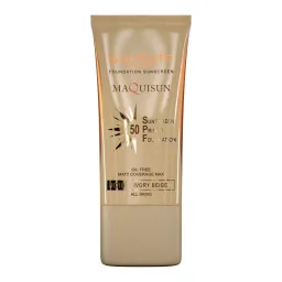 ضدآفتاب رنگی SPF50 فاقد چربی بژ عاجی کد NC10 حجم 40 میل سان سیف