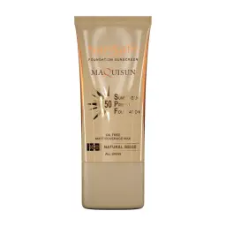 ضد آفتاب کرم پودری همراه با پرایمر با SPF50 رنگی بژ طبیعی کد N20 بدون چربی حجم 40 میل سان سیف