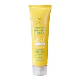 کرم ضد آفتاب با SPF60 بی رنگ مناسب انواع پوست حجم 50 میل سینره