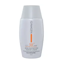 کرم ضد آفتاب با SPF50 بی رنگ مناسب پوست خشک و نرمال حجم 50 میل ژیناژن