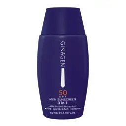 کرم ضد آفتاب با SPF50 مناسب آقایان مدل 3 در 1 حجم 50 میل ژیناژن
