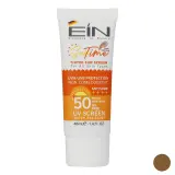 کرم ضد آفتاب با SPF50 رنگی بژ طلایی تیوبی حجم 40 میل ای آی ان