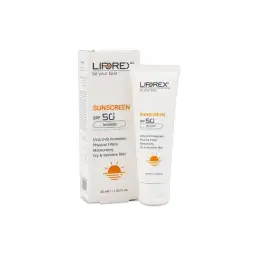 کرم ضد آفتاب با SPF50 بی رنگ مناسب پوست خشک و حساس حجم 40 میل لیپورکس