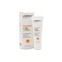 کرم ضد آفتاب با SPF50 رنگی بژ روشن مناسب پوست خشک حجم 40 میل لیپورکس