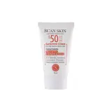 کرم ضد آفتاب با SPF50 بی رنگ مناسب پوست چرب و مستعد آکنه حجم 40 میل اسکن اسکین