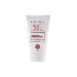 کرم ضد آفتاب با SPF50 رنگی مناسب پوست نرمال و مختلط حجم 40 میل اسکن اسکین