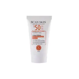 کرم ضد آفتاب و ضد لک با SPF50 مناسب انواع پوست حجم 40 میل اسکن اسکین