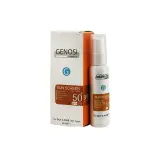 کرم ضد آفتاب با SPF50 بی رنگ مناسب پوست چرب و دارای جوش حجم 40 میل گنوسی