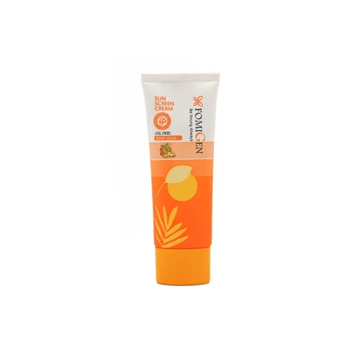 کرم ضدآفتاب SPF50 فاقد چربی مناسب انواع پوست رنگی رز گلد حجم 40 میل فومیژن