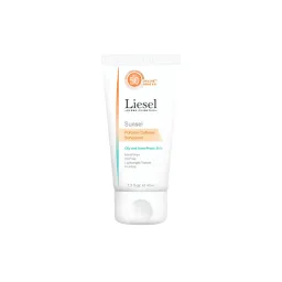 کرم ضدآفتاب SPF50+ فاقد رنگ مناسب پوستهای چرب و دارای آکنه سان سل حجم 40 میل لایسل