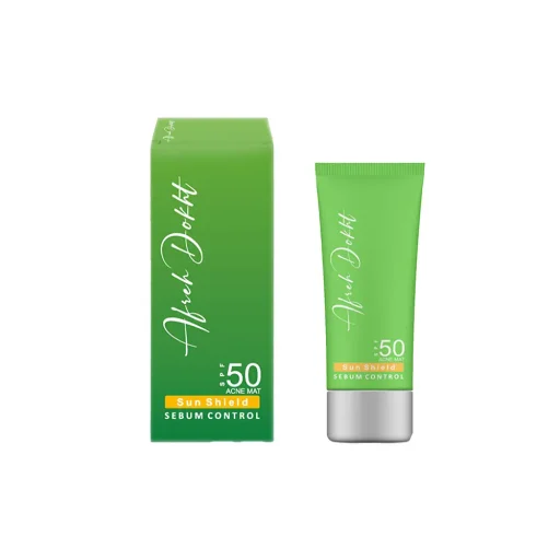 کرم ضدآفتاب و ضدجوش SPF50 مناسب پوستهای چرب و مستعد آکنه حجم 40 میل آفره دخت