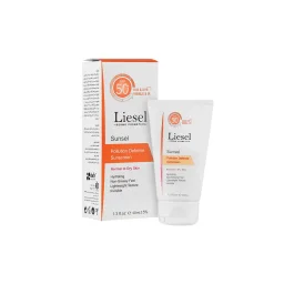 کرم ضدآفتاب SPF50 بژ طبیعی مناسب پوستهای خشک حجم 40 میل لایسل