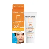 کرم ضد آفتاب با SPF50 رنگی نچرال بژ مدل فتوتیپیک مناسب پوست چرب حجم 50 میل درماتیپیک