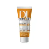 ضد آفتاب با SPF50 رنگی بژ طبیعی مدل Sunlift مناسب پوست خشک حجم 40 میل درمالیفت