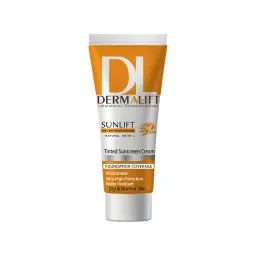 ضد آفتاب رنگی مدل SUNLIFT با SPF50 بژ طبیعی مناسب پوست خشک حجم 40 میل درمالیفت