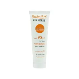 کرم ضد آفتاب با SPF95 بی رنگ مناسب انواع پوست حجم 50 میل دکتر ژیلا