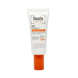 کرم ضد آفتاب با SPF50 بژ طبیعی مناسب پوست چرب و مختلط حجم 40 میل رزاکلین