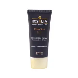 کرم ضد آفتاب با SPF50 رنگی مدل Rosa Sun مناسب پوست چرب حجم 40 میل رزالیا