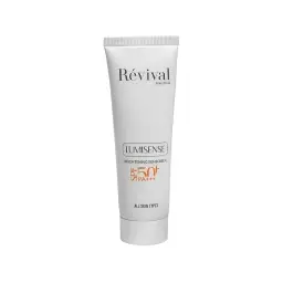 کرم ضد آفتاب و روشن کننده با SPF50 بی رنگ مناسب انواع پوست حجم 50 میل رویوال