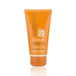 کرم ضد آفتاب با SPF50 رنگی بژ طبیعی مناسب پوست خشک و نرمال حجم 50 میل ژاک آندرل