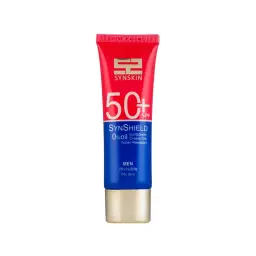 کرم ژل ضد آفتاب با SPF50 بی رنگ مخصوص آقایان حجم 50 میل ساین اسکین