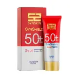 کرم ژل ضد آفتاب با SPF50 بی رنگ مدل ساین شیلد فاقد چربی مناسب پوست چرب حجم 50 میل ساین اسکین