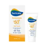 کرم ضد آفتاب با SPF50 بی رنگ مدل Silk Touch بدون روغن مناسب انواع پوست حجم 40 میل سری کیت