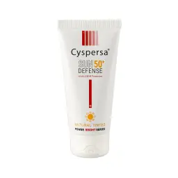 کرم ضد آفتاب با SPF50 رنگی مدل روشن کننده حجم 50 میل سیسپرسا