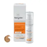 کرم ضد آفتاب با SPF50 رنگی بژ طبیعی مناسب پوست خشک و نرمال حجم 50 میل مارگریت